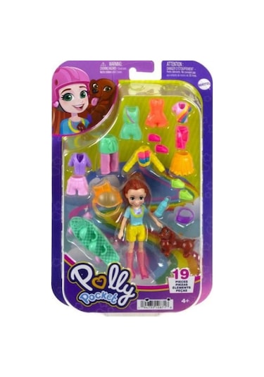 Polly Pocket Fashion Pack - Evcil Hayvanlı Aksesuarlı Moda Kombin Eğlencesi Oyun Seti