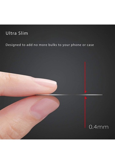 4 Adet Mat Siyah 40mm+45 65mm Cep Telefonu Tutucu Aksesuar Yaması