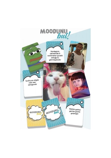 Moodunu Bul Mini Klasik Kart Oyunu 1.paket 45 Kart