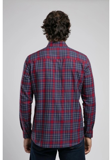 Lee Cooper Erkek Gömlek 261 Lcm 241075 2562 Lacivert-bordo Lacivert-bordo