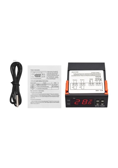 Ulzyvf Stc-1000 Akıllı Sıcaklık Kontrol Cihazı - Isıtma/soğutma Fonksiyonlu Termostat, Yüksek Hassasiyetli