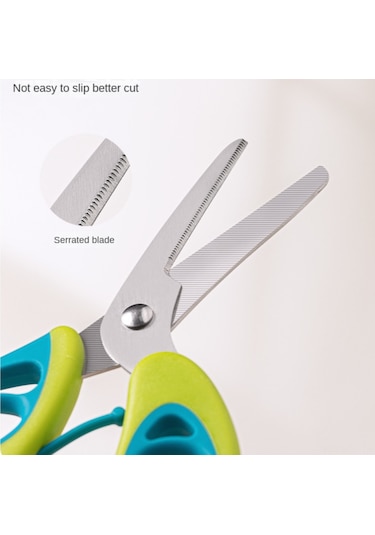 Konesam Açık Yeşil Bebek Besin Makası - Çelik, Multifonksiyonel Sebze Et Kesici, Ev Ve Taşınabilir Anne Bebek Gereci