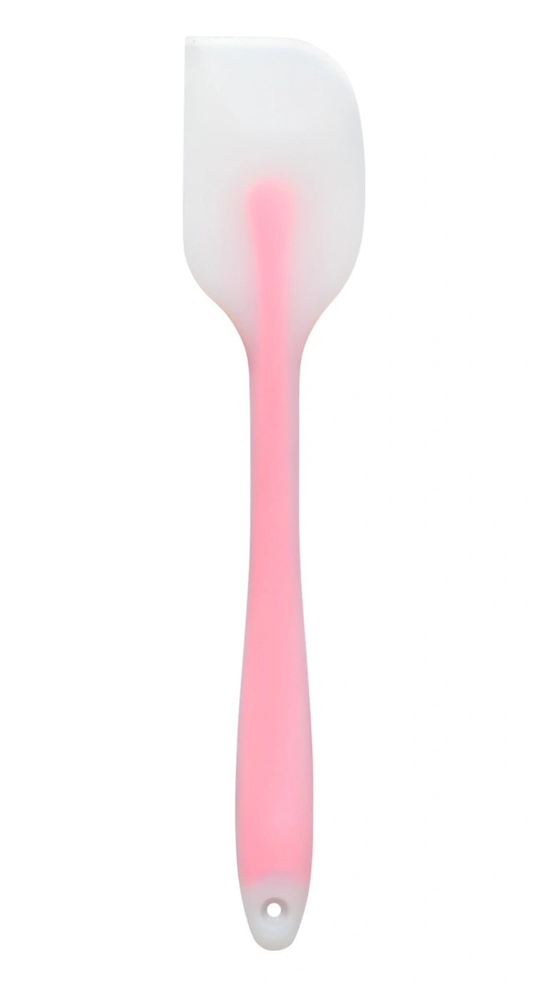 Kosona Pembe Tek Parça Silikon Kek Spatülü, Isı Dayanıklı, Tencereyi Kırmayan, Hamur Karıştırma Ve Pasta Süsleme İçin Pembe