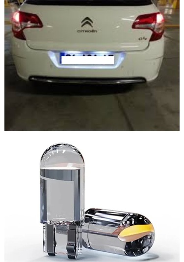 Citroen C4 Plaka Aydınlatma Seti Beyaz Özel Cob Led