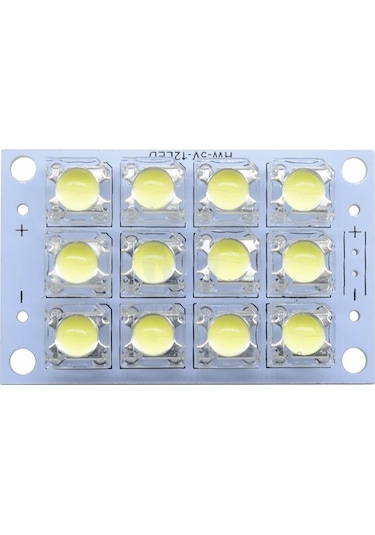 Dc 3v 5v 1w Beyaz Led Board Modül 12 Adet Led Masa Gece Lambası