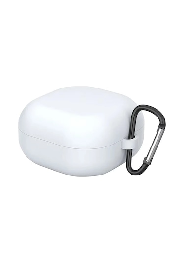 Forzacase Samsung Galaxy Buds 2 Pro İle Uyumlu Anahtar Askılıklı Bluetooth Kulaklık Kılıfı - Fc1107 Beyaz