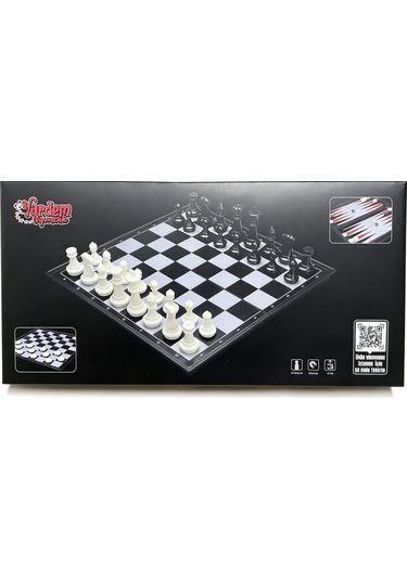 Vrd10661 Katlanabilir Satranç Tavla Ve Dama Seti