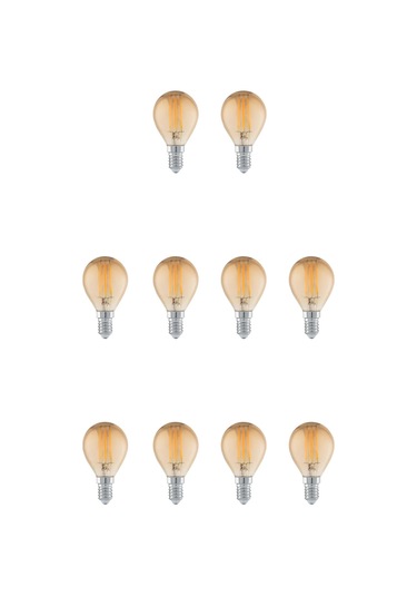 E14 G45 Rustik Led Ampul 4w Duy 2700k Amber Cam Dekoratif Vintage