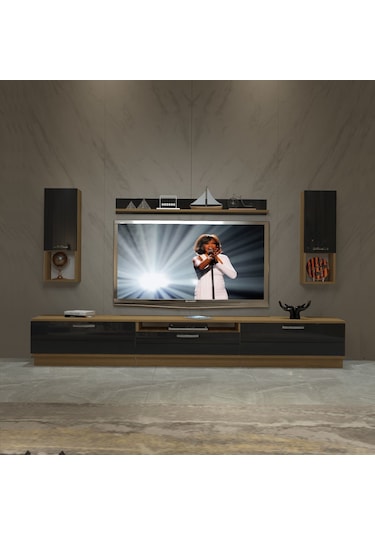 Decoraktiv Trendstyle 270da Mdf Tv Ünitesi Tv Sehpası Pera - Siyah