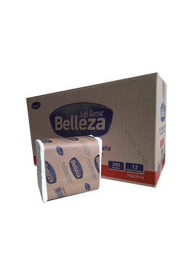 Belleza Dıspenser Masa Üstü Peçete Kolı 300 Lü 12 Pk 17X21 Cm Div