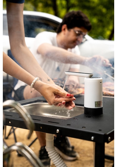 Temoutdoor Smart Table M Akıllı Kamp Masası Siyah