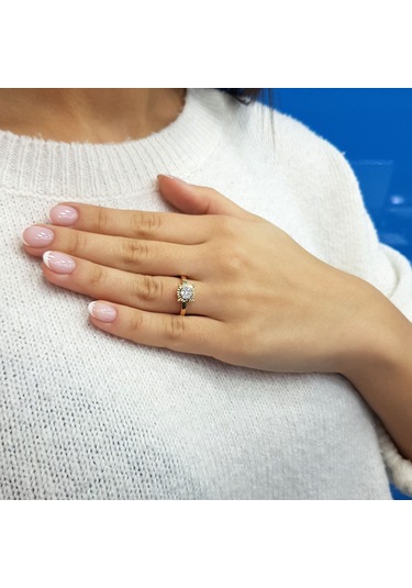 Lova Pırlanta Taşlı Büyük Eridu Yüzük - 1070193