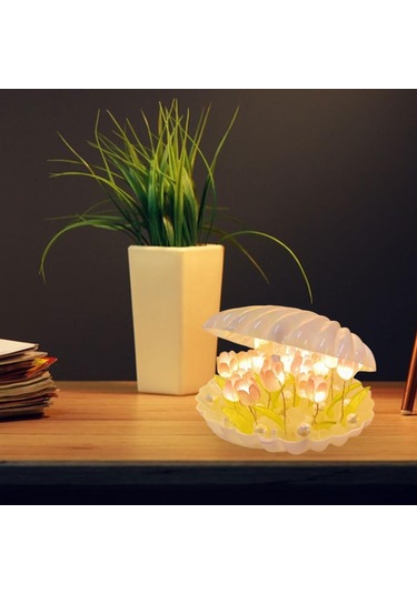 Suntek Lambası Dıy Malzemesi, Nightlight Dekorasyon Süs Başucu Beyaz Çok Renkli