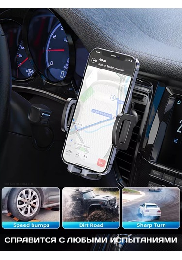 Technoroom Otomobil İçin Izgara, Havalandırma Klementistı Telefon Tutucu 239188371 Siyah