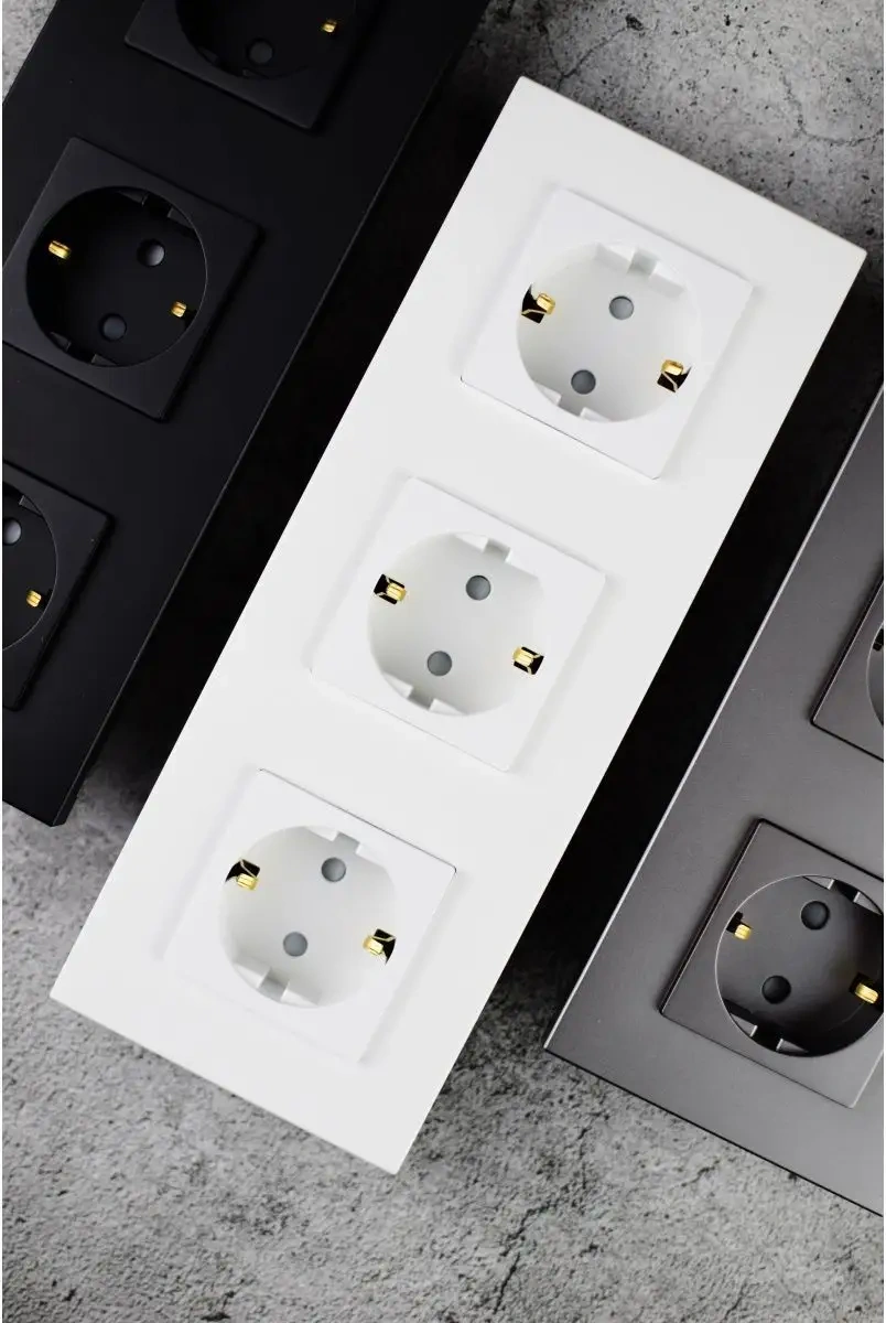 Vo'stabl Topraklamalı Üçlü Beyaz Priz. 145898790 103