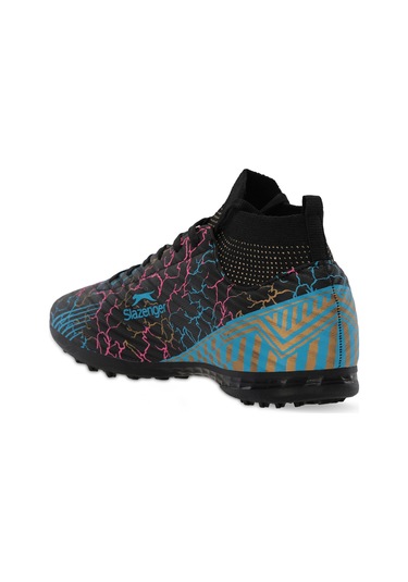 Slazenger Corner Erkek Çocuk Halı Saha Siyah Futbol Ayakkabısı Siyah