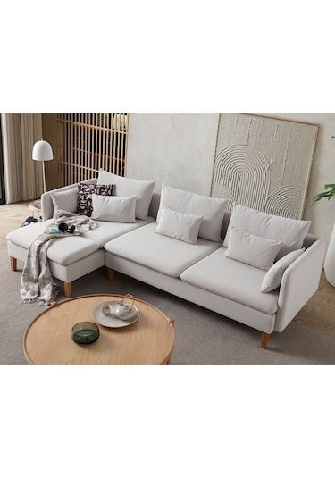 Flexy Köşe Koltuk Takımı Krem