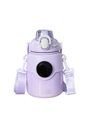 Miss Play 316 Paslanmaz Çelik Hasır Astronot Çocuk Termos Bardak Ee9880 Açık Mor