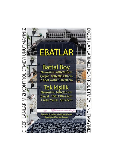 Battal Boy Lüks Pamuklu Nevresim Seti Esinti Desen Çok Renkli
