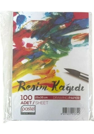 Sanatsal Kağıt Resim Kağıdı 100'lü 25 35