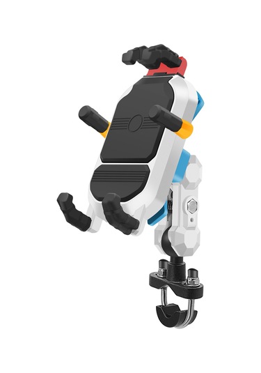 Wezone Su Geçirmez, Çalıntıya Karşı Koruma, 360 Dönebilen Motosiklet Telefon Tutucu - 3.5-6.5 İnç Telefonlar İçin Siyah