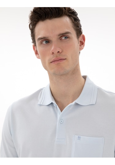 Pierre Cardin Erkek Buz Mavisi Tişört Basic 50306552-vr095 Buz Mavisi