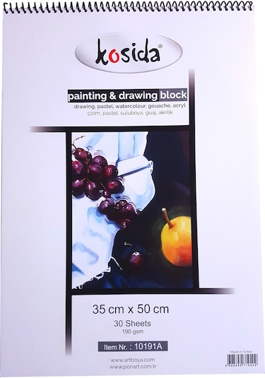 Ponart - Kosida Painting & Drawing Block 35x50 Resim 190 G 30yp.