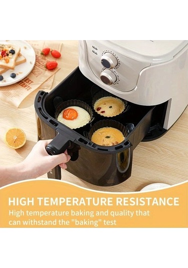 Trendooze 3 Bölmeli Siyah Kalın Mikrodalga Fırın Kek Kalıbı Yumurta Pişirme Kabı Seti