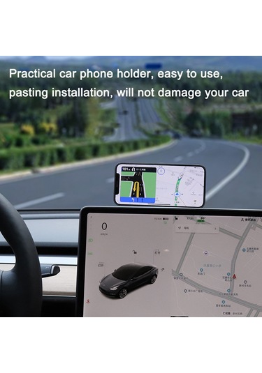 Geeksen 90 Dönebilen Manyetik Araç Telefon Tutucu - Hafif Alüminyum Ve Silikon Malzeme