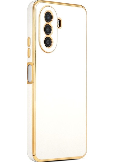 Huawei Nova Y70 Kılıf Zore Bark Kapak Beyaz