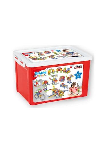 Pilsan Building Blocks (512 Parça) 03-509 Çok Renkli