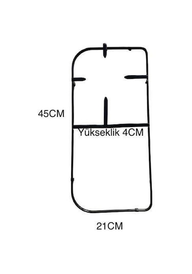 Set Üstü Ocak Izgarası 45cm-21cm-4cm