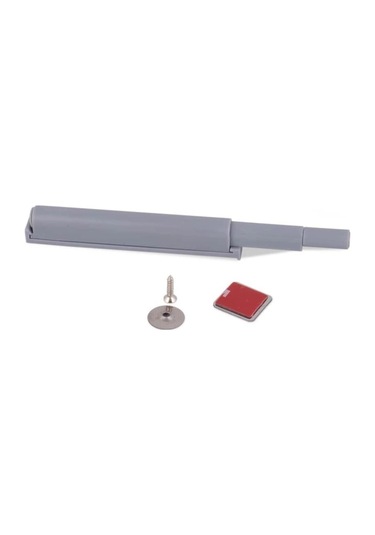 10 Adet Mıknatıslı Kapak İtici Bas Aç Kalın Tip 80 mm Gri