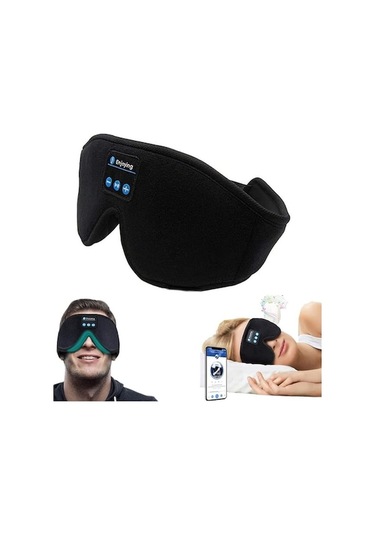Bluetooth Göz Maskesi Uyku Kulaklığı - Uyku İçin Müzik Kafa Bandı