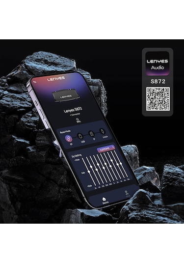 Lenyes S872 Rgb Işıklı Taşınabilir Çift Mikrofonlu Tws Bluetooth Speaker Hoparlör V5.3 Siyah