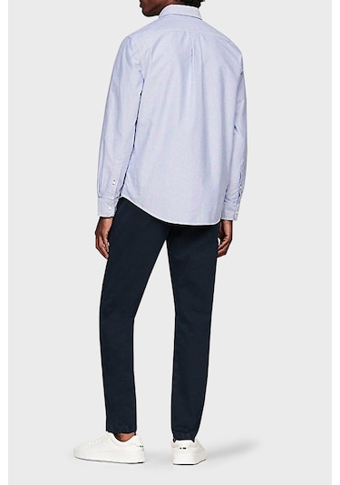 Tommy Hilfiger Erkek Gömlek Mw0mw35774 Cı0 Mavi Mavi