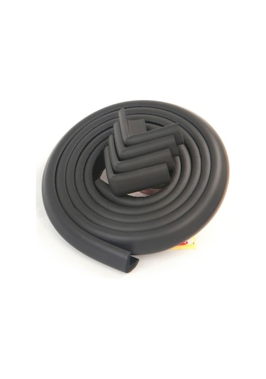 Slim (İnce) Kauçuk Kenar + Köşe Koruyucu Set Siyah Çok Renkli