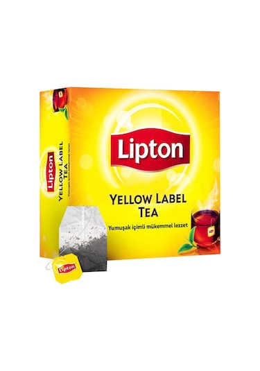 Lipton Yellow Label Siyah Süzen Bardak Poşet Çay 3'lü 100 x 2 G