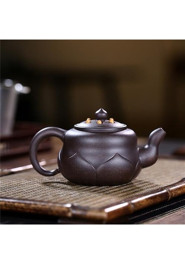 Çaydanlık Cevheri Siyah Çay Lotus Zhuni Çaydanlıklar Altın