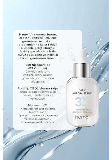Hamel 3X Vita Aurora Leke Karşıtı Serum 30 ML
