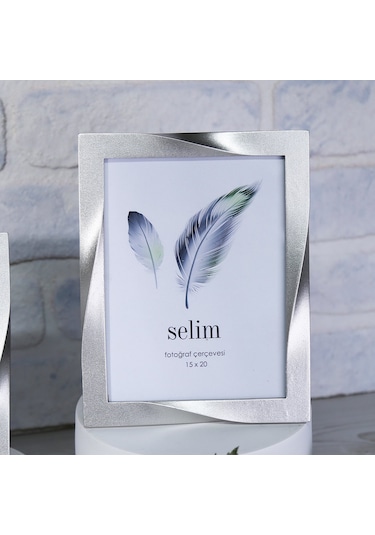 Selim 15 x 20 CM Curved Çerçeve Gümüş