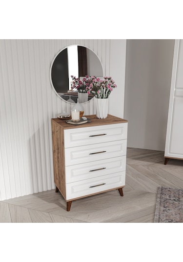 Sport 6 Komple Mdf Atlantik Çam-beyaz Yatak Odası