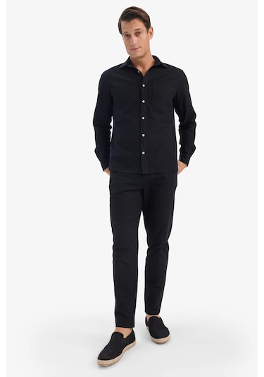 Defacto Jogger Slim Fit Jogger Paça Pamuklu Pantolon D2671ax25aubk81 Siyah-bk81