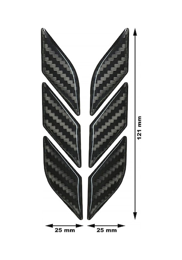 Motosiklet Karbon 3D Sticker