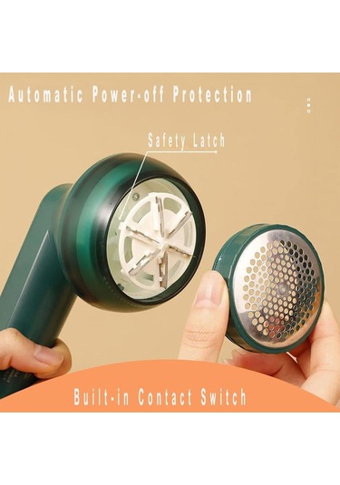 Elektrikli Lint Temizleyici, Usb Şarj Edilebilir, Yeşil