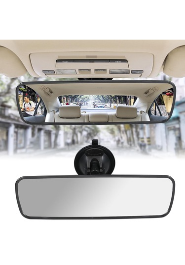 Siyah Dikiz Aynası Vantuz Dikiz Aynası Otomobil Araçlar Suv İçin Geniş Açı Dikiz Aynası