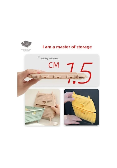 Konesam Plastik Çok Amaçlı Yüksek Ayaklı Sebze-meyve Süzgeci: Kurutma, Yıkama Ve Raf Saklama İçin Dayanıklı Büyük Kapasiteli Sepet Sarı Diğer