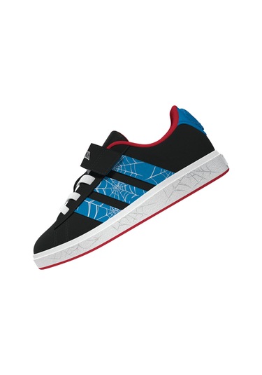Adidas Adi Das Grand Court Spider- Cblackbrbluepurrub Unisex Çocuk Siyah Günlük Ayakkabı Crblck Siyah