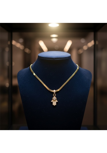 Lumen Hamsa Kolye Çok Renkli