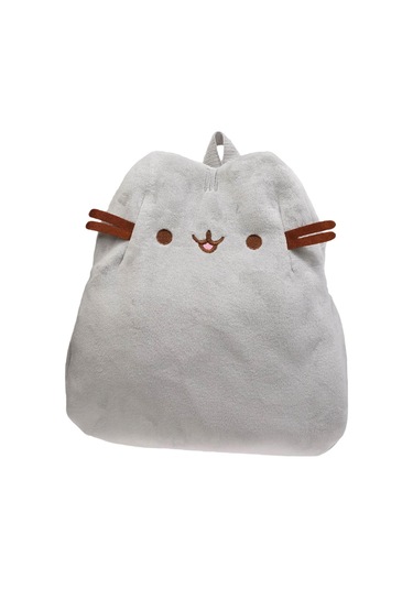 Suntek Sevimli Karikatür Peluş Sırt Çantası Moda Kadın Gri